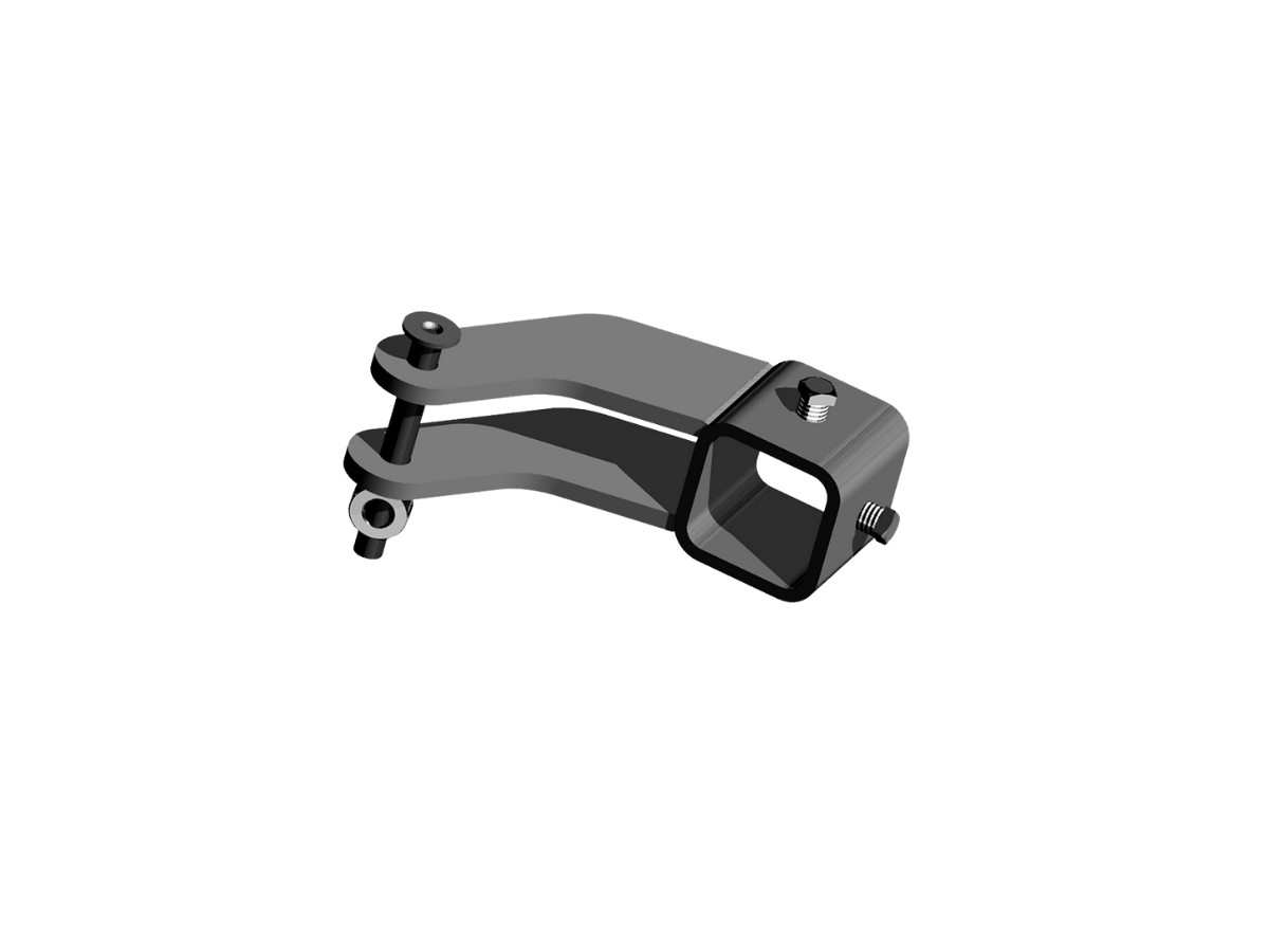 Moveable Rear Shock Bracket with extended arm for Rocker Brush, SS
