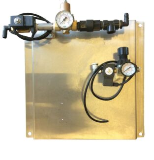 Pump Panel (Blue-White), Foaming