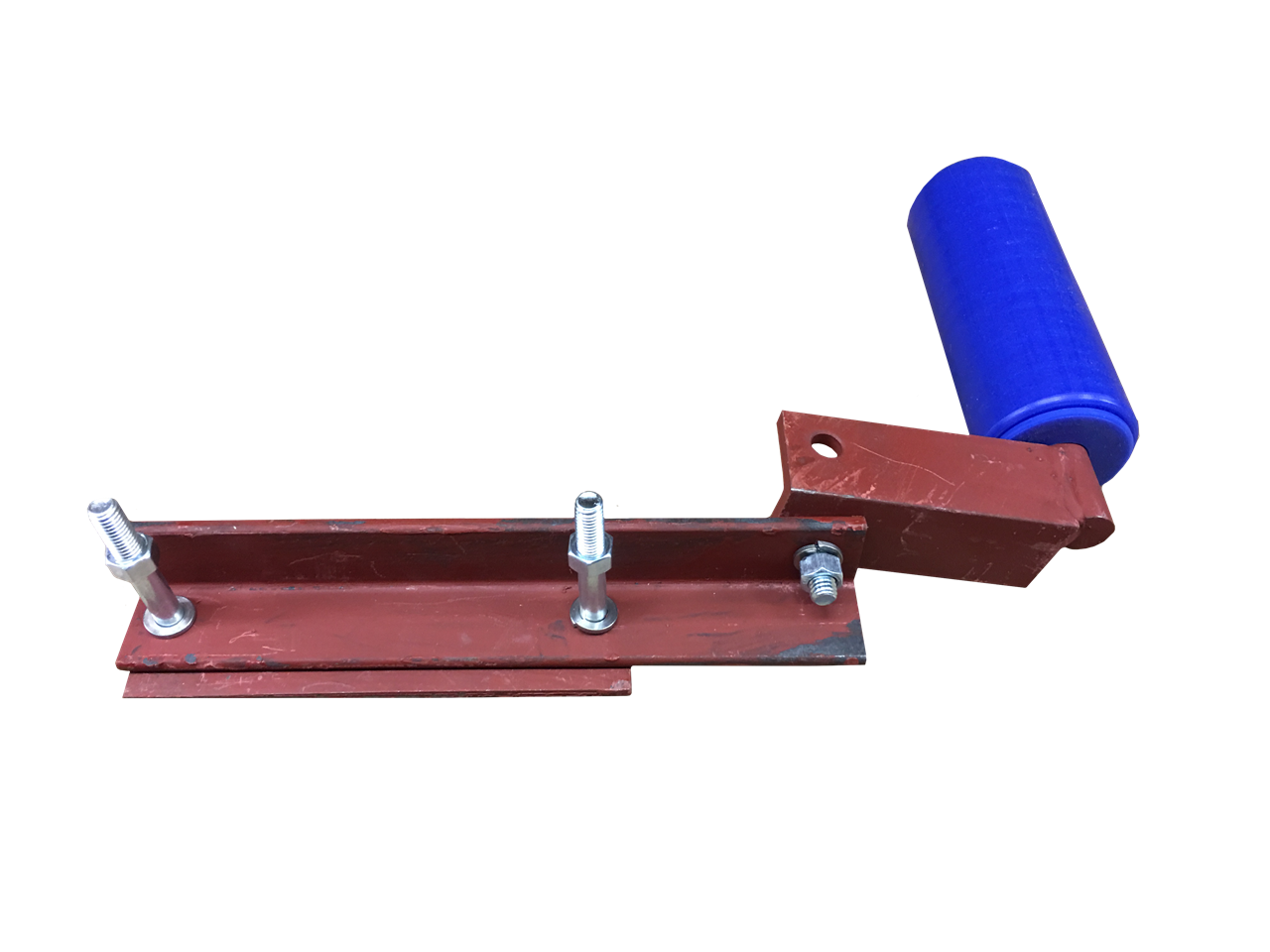 Return Belt Guide for Belt Conveyor, Steel Bracket, 3/4″ SS Shaft AVW