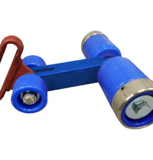 Roller (Conveyor): 4-Wheel, Plastic Dog Bone