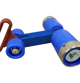 Roller (Conveyor): 4-Wheel, Plastic Dog Bone