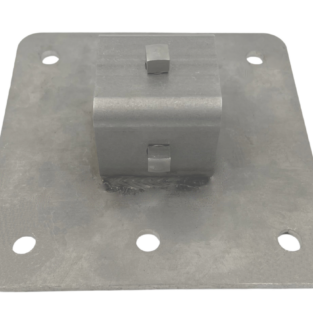Shower Rinse Top Manifold Bracket (Less U-Bolts), w/ (2)Square Head Screws for Sleeve