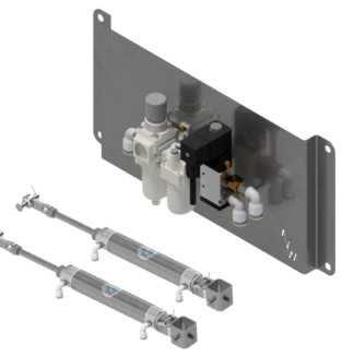 Tire Washer Retract Kit, Set, includes Air Panel & Cylinders