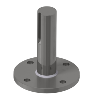 Idle & Drive Shaft, 1-1/4"x4" for Hydraulic Tire Brush