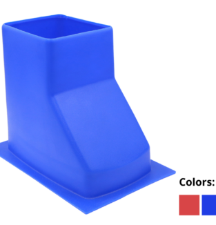 Plastic Nozzle for Blower Housing, with flanges-Straight-Crosslink Material