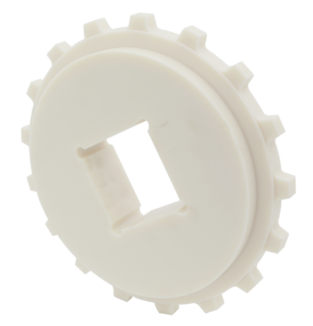Sprocket, Belt Conveyor, 17 Tooth, 3-1/2″ Square Bore, Machined Plastic