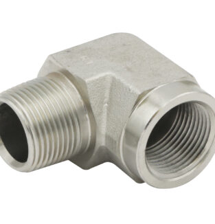90° Elbow (Street), w/ Tapped Hole, Stainless Steel