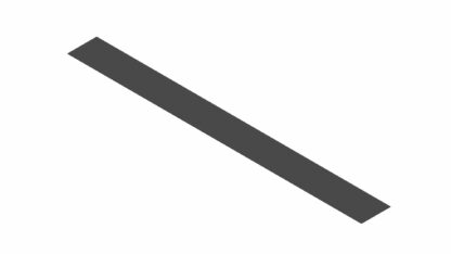 sling shield/cover for tire dressing applicator manifold, flexible pvs, 52" long, requires hinge (not included) one piece only