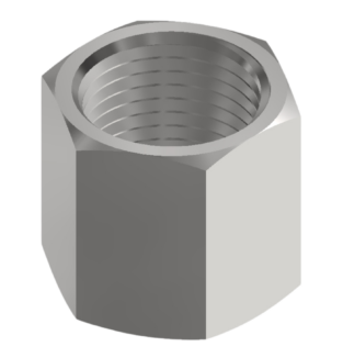 Nut:  1/2" JIC 37 Flare, Steel