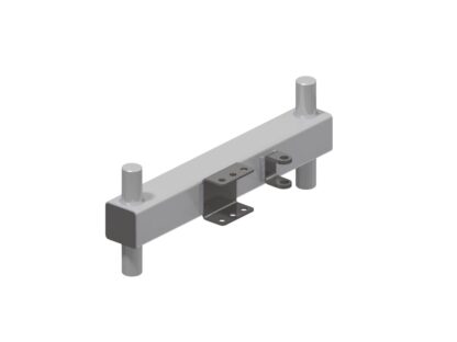 arm (tire brush): driver side, front (entrance end) w/ retract bracket on side of arm