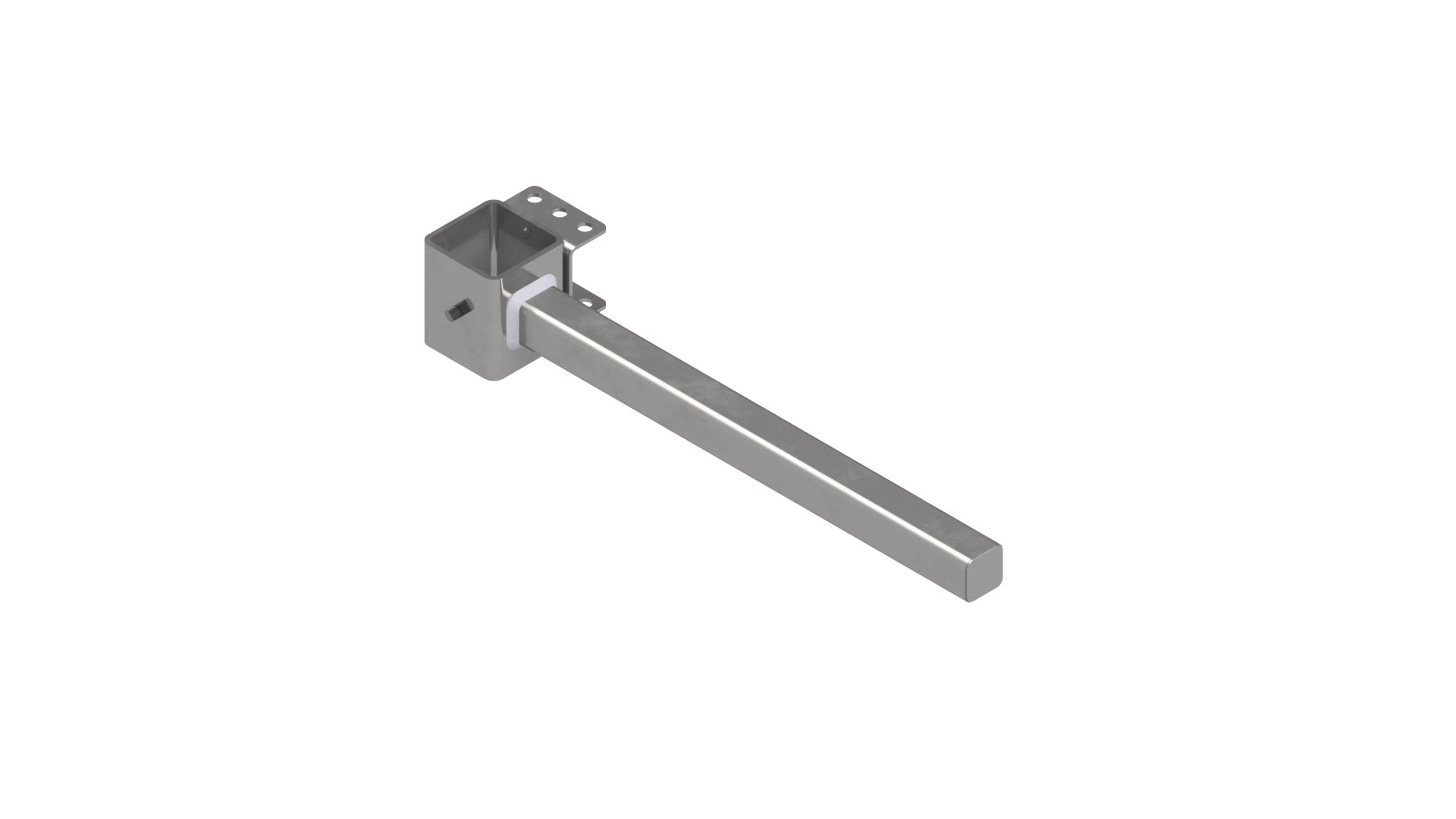 shock absorber mounting bracket (arm only, no clevis) includes set screws