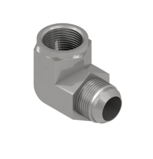 JIC 90° Elbow (Female), Stainless Steel