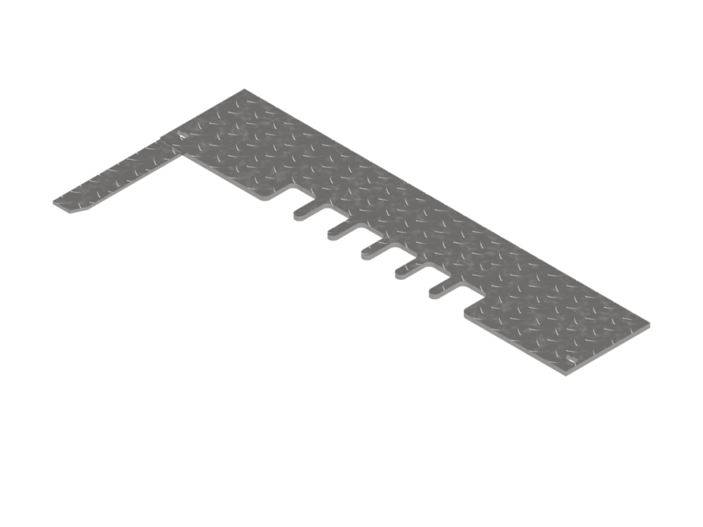 Transfer Plate, 30″ Dual Belt, 36″ x 71/2″, Drive Section, Passenger Side, Diamond Plate AVW