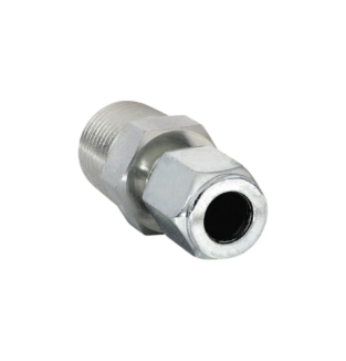 Connector (Male), 1/2" Compression x 1/2 MNPT, Steel