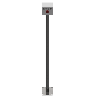 Emergency Stop, Enclosed Push-Button Switch (Maintained), Round "Mushroom" Button w/Pull Reset