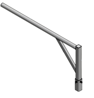 Custom L-Bracket, for Ladder Rack