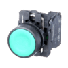 Flush Push Button, 22mm, Non-Illuminated, Green