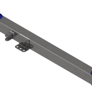 Arm (Tire Brush): Passenger Side, Front (Entrance End) w/ Side Retract Bracket