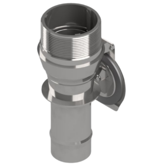 Vacuum Inlet Valve & 1-1/2" Hose Connector Assembly