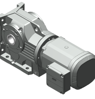 Gearmotor, Belt Conveyor Drive, SEW Eurodrive KA107BDRN180M4, 90.96 Ratio/20 rpm