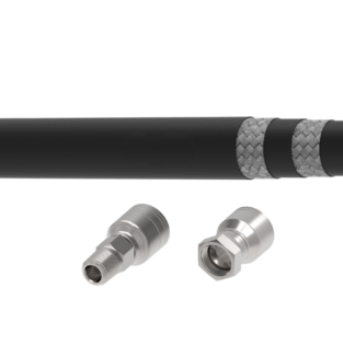 Intake Hose Assembly, 1-1/4" I.D. X Length w/ MxF Fittings