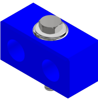 Clamp (Damping):  1/2" (with screw fasteners 1/4"-20), for 1 pair hydraulic tubes