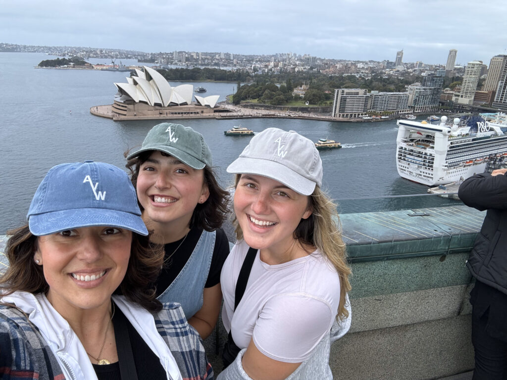 AVW team group photo in front of the Sydney Australia Opera House