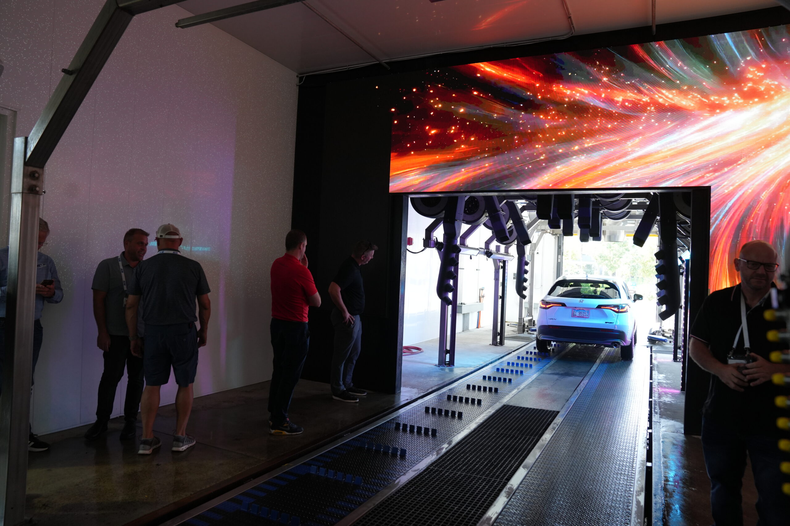 car wash interior